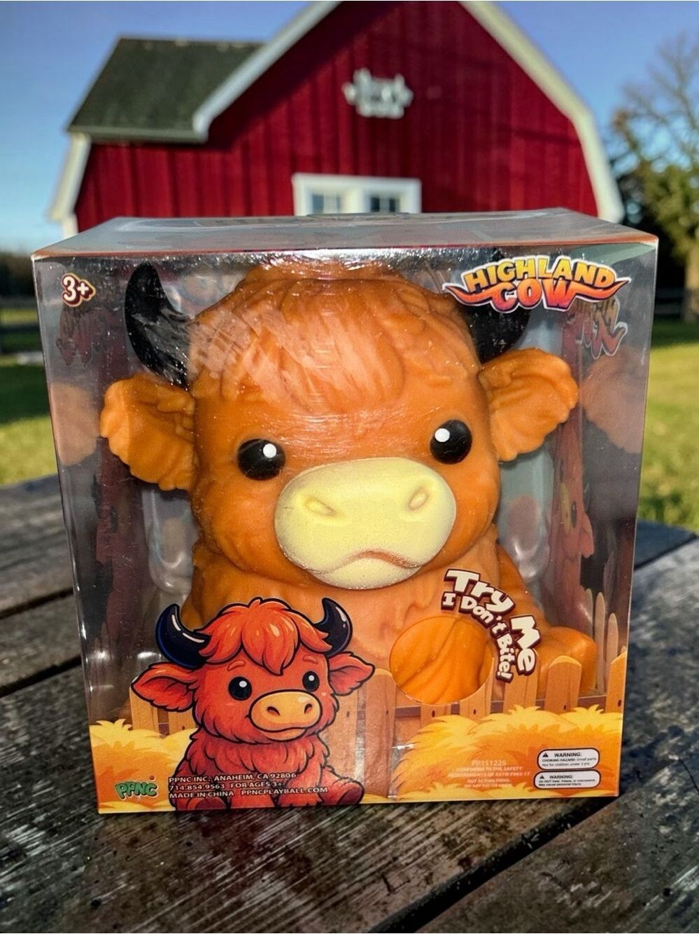 Highland Cow Squishy Large 5” NEW IN BOX